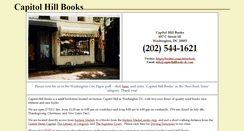 Desktop Screenshot of capitolhillbooks-dc.com