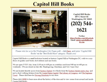 Tablet Screenshot of capitolhillbooks-dc.com